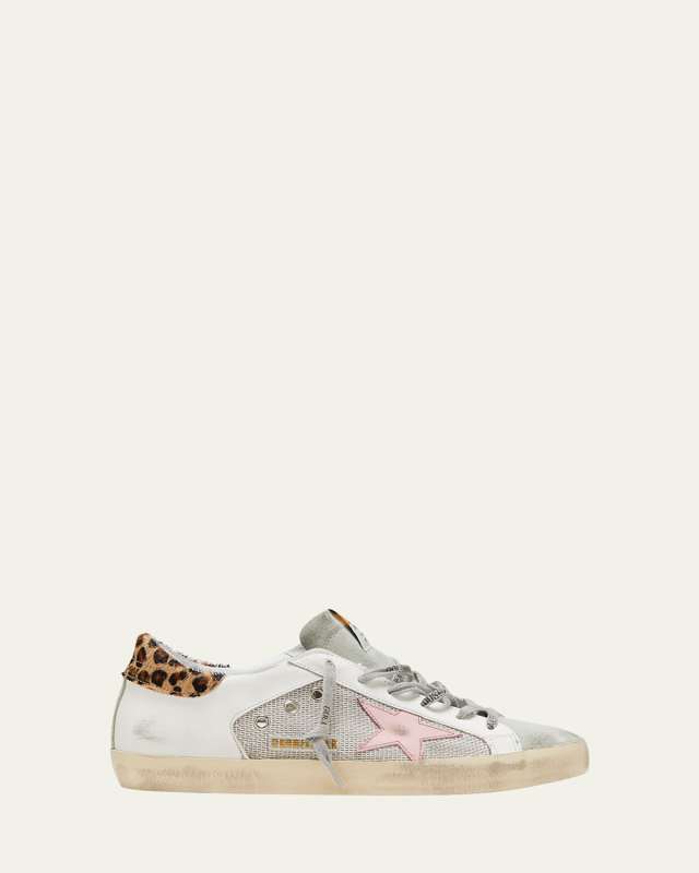 Superstar Mixed Leather Low-Top Sneakers